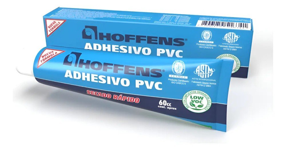 ADHESIVO PVC POMO SECADO RAPIDO 60CC HOFFENS