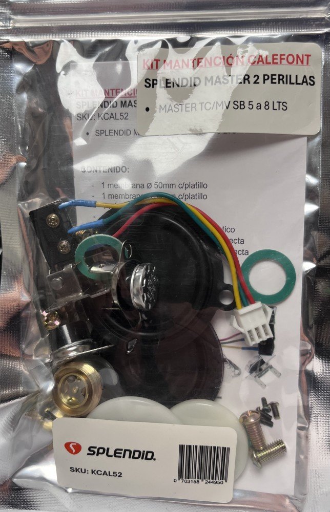 KIT DE MANTENCION PARA CALEFONT MASTER 2 PERILLAS
