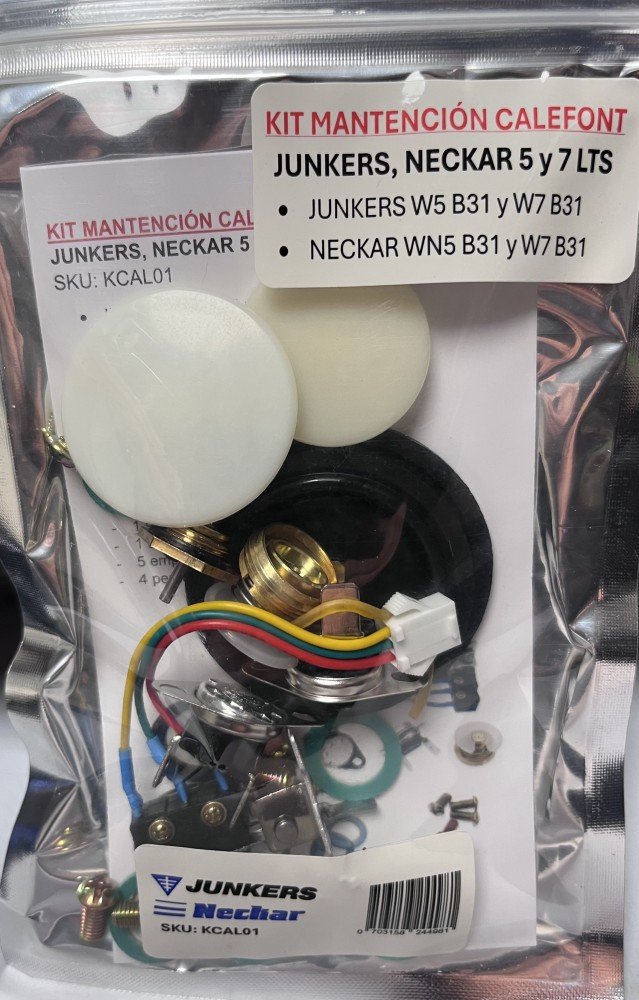 KIT DE MANTENCION PARA CALEFONT JUNKERS NECKAR W5, W7