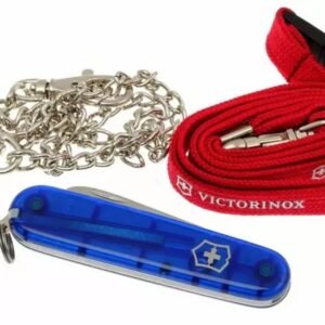 CORTAPLUMAS MY FIRST VX,84MM,9 FUN,AZUL TRANSLUCIDA 2373.T2 VICTORINOX
