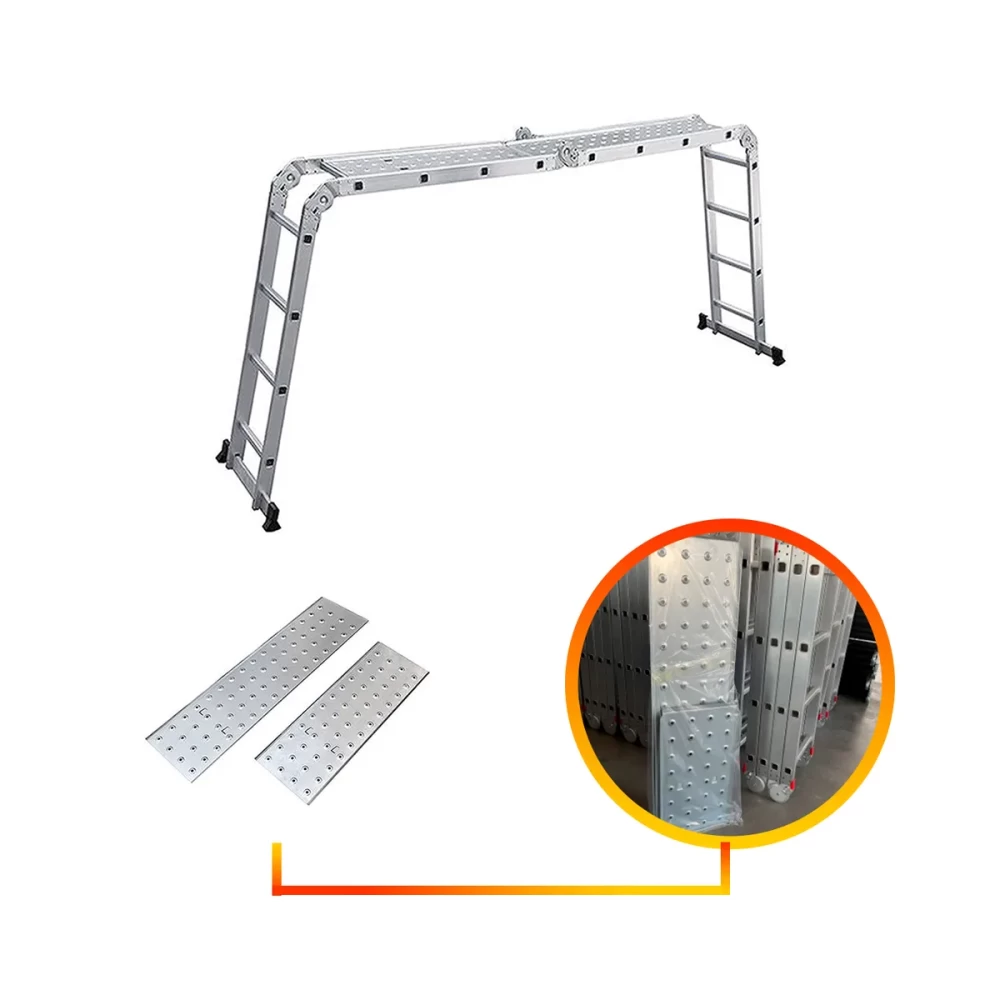 PLATAFORMA ESCALERA ALUMINIO MULTIUSO 2 METROS - Imagen 2