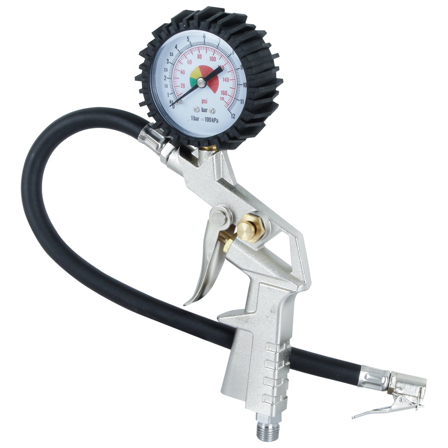 PISTOLA PARA INFLAR METALICA CON MANOMETRO TG-4 MUZI/VOYLET