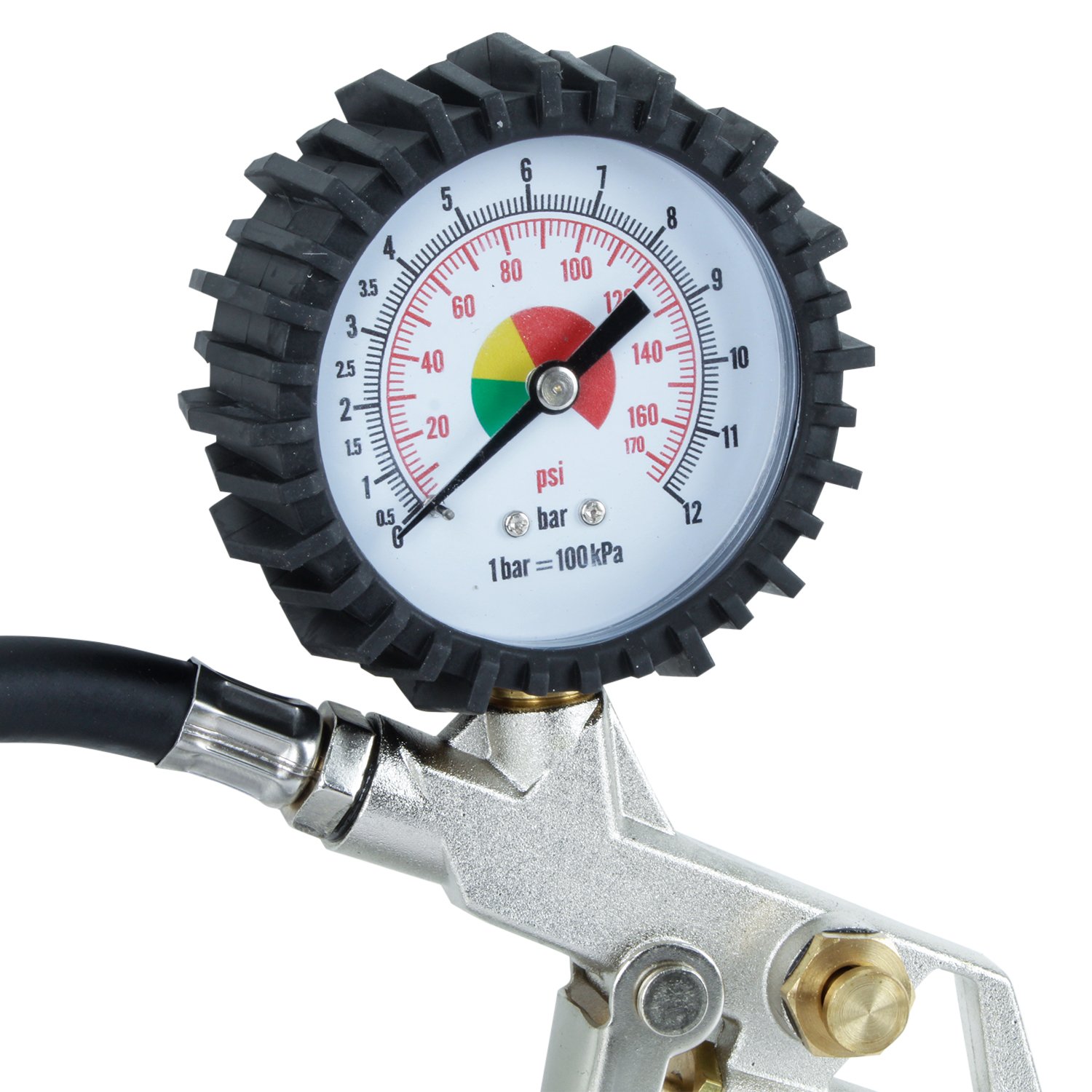 PISTOLA PARA INFLAR METALICA CON MANOMETRO TG-4 MUZI/VOYLET - Imagen 3