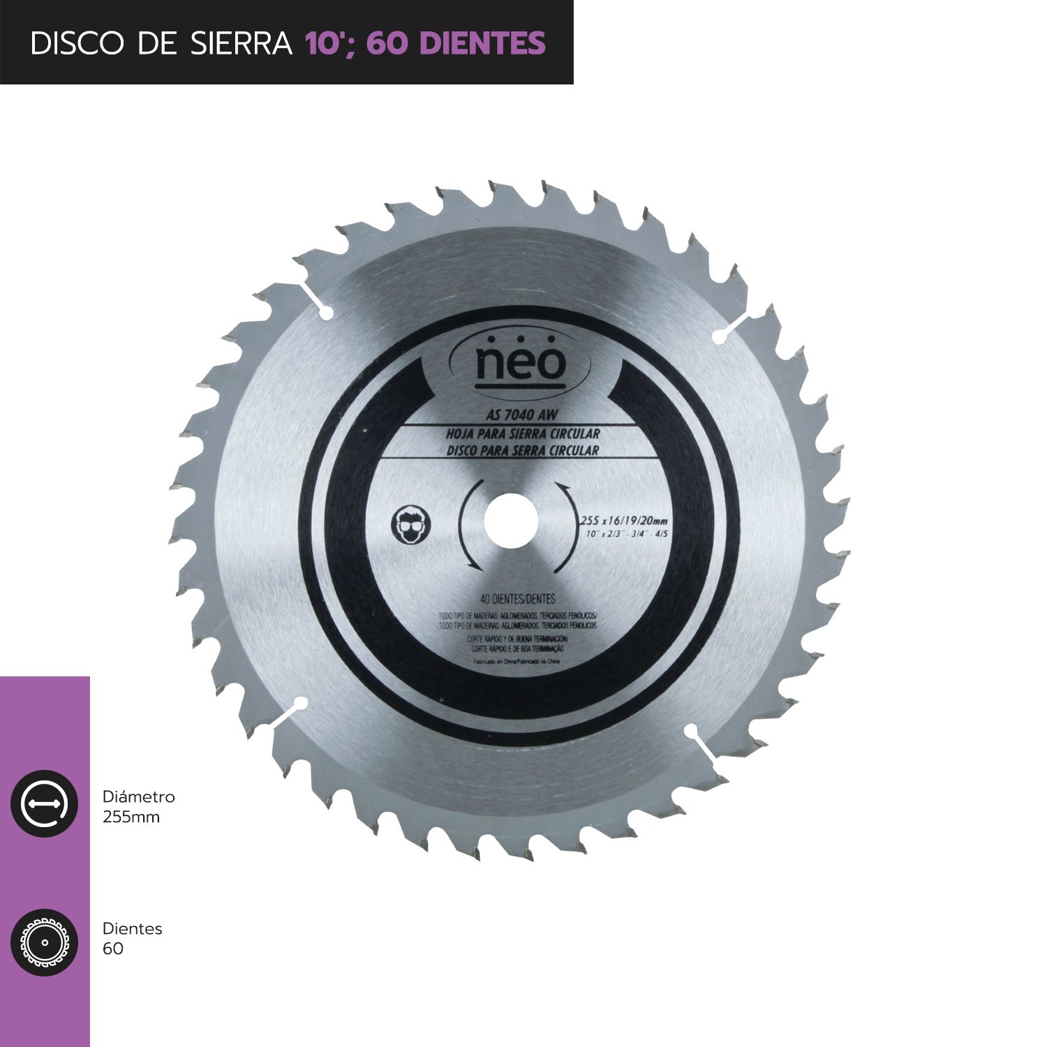 SIERRA CIRCULAR 10" 60D AS 7060 AW NEO