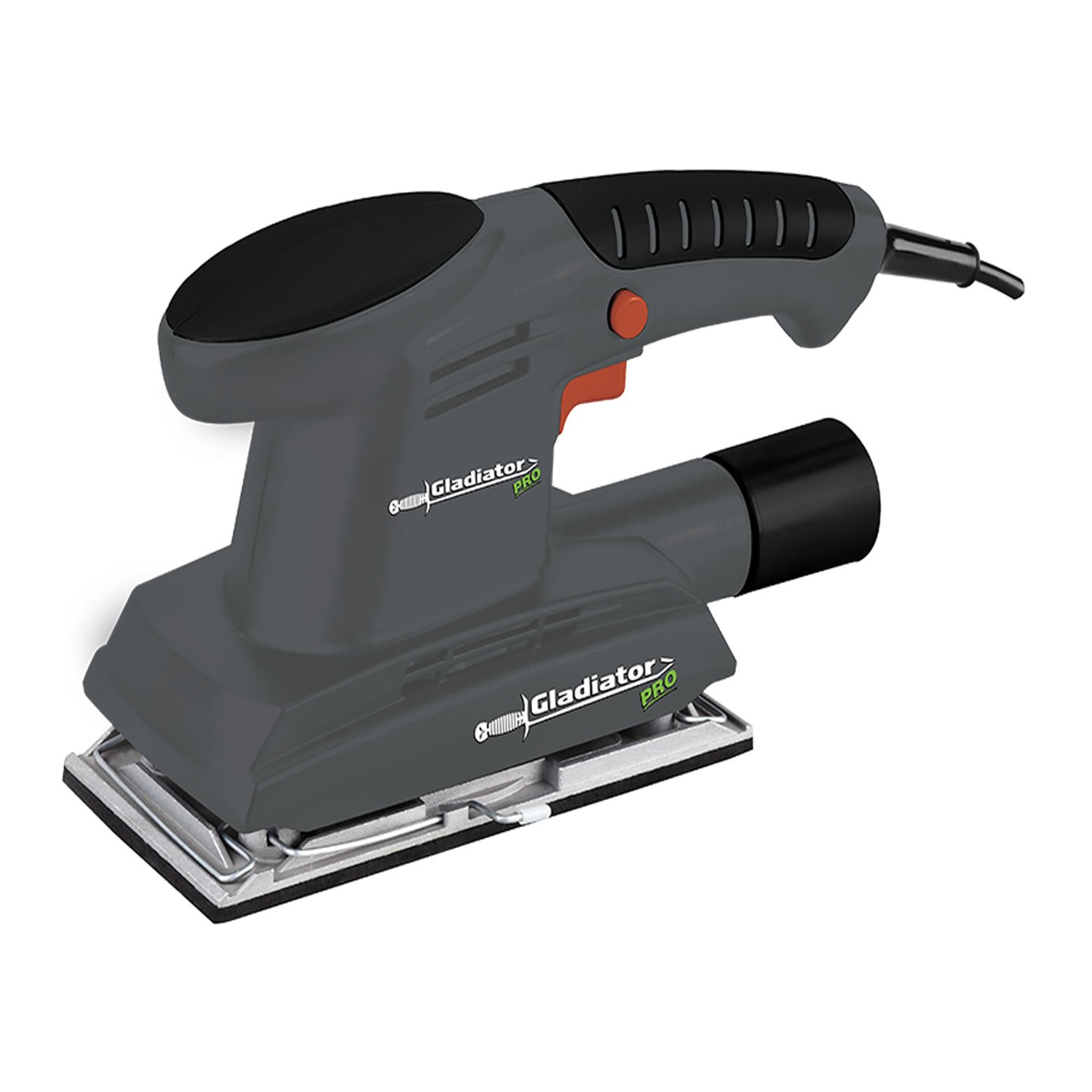 LIJADORA ORBITAL VIBRATORIA 180W GLADIATOR LO700 PARA MADERA Y PINTURA