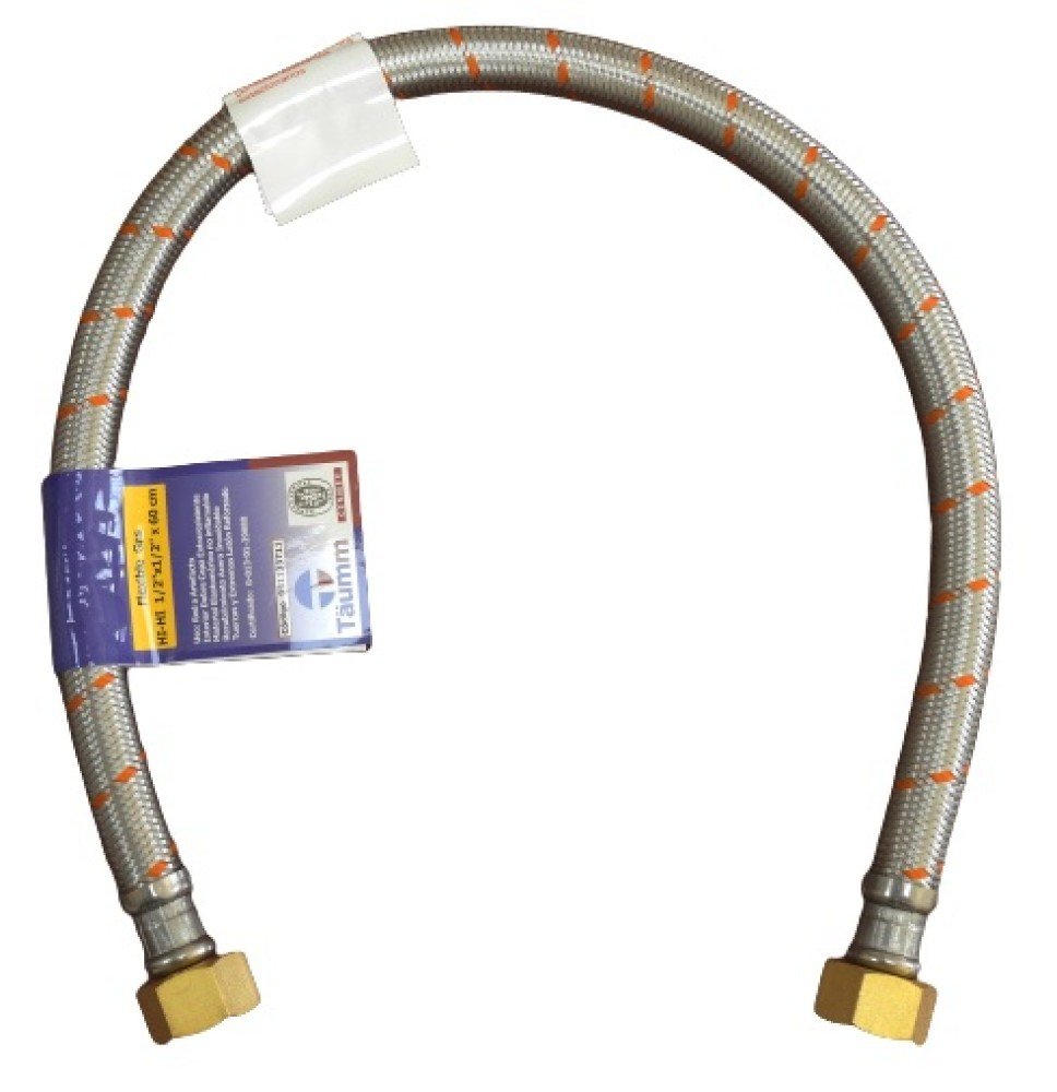 FLEXIBLE GAS HI-HI 1/2" 60 CMS CERTIFICADO TAUMM