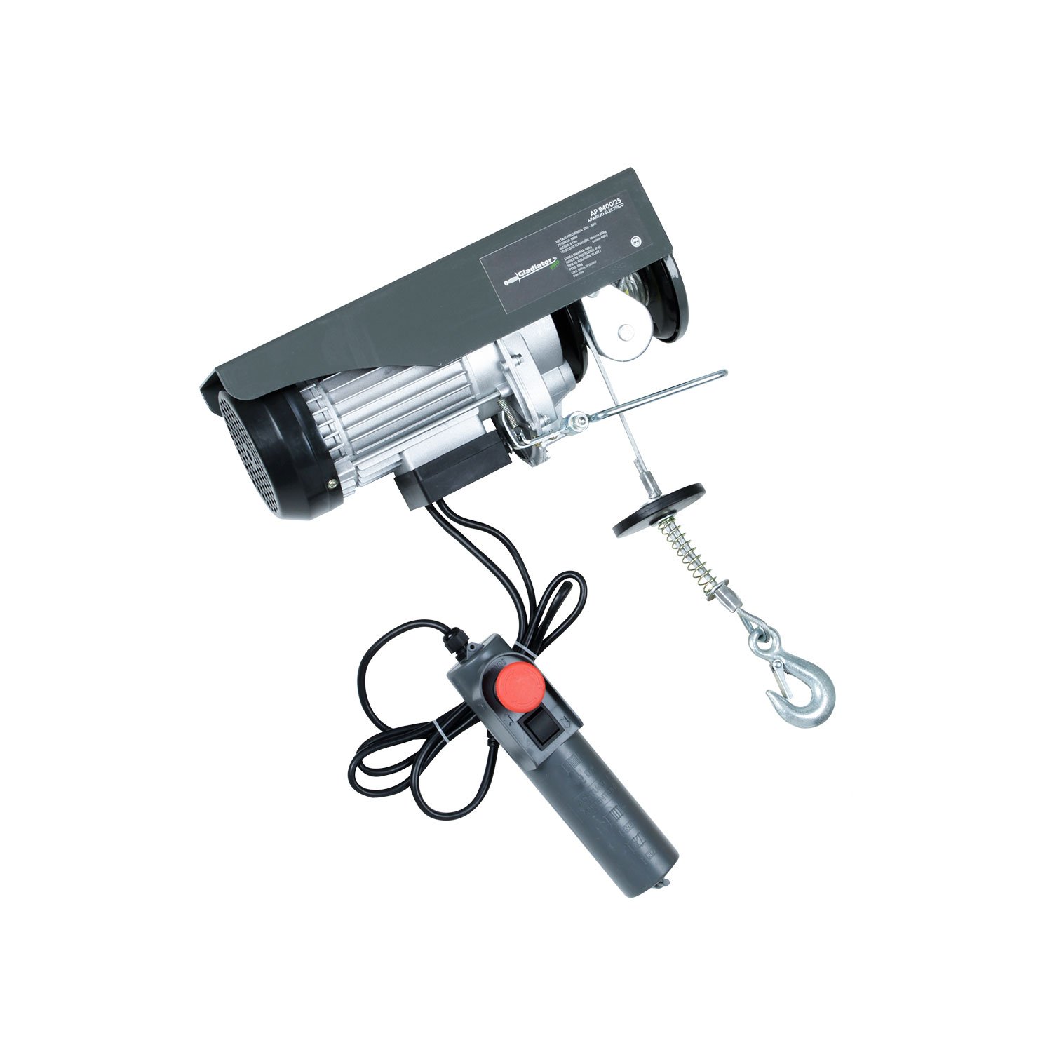 TECLE ELECTRICO 400KG 850W ALZADA 6-12MT AP8400 GLADIATOR - Imagen 5