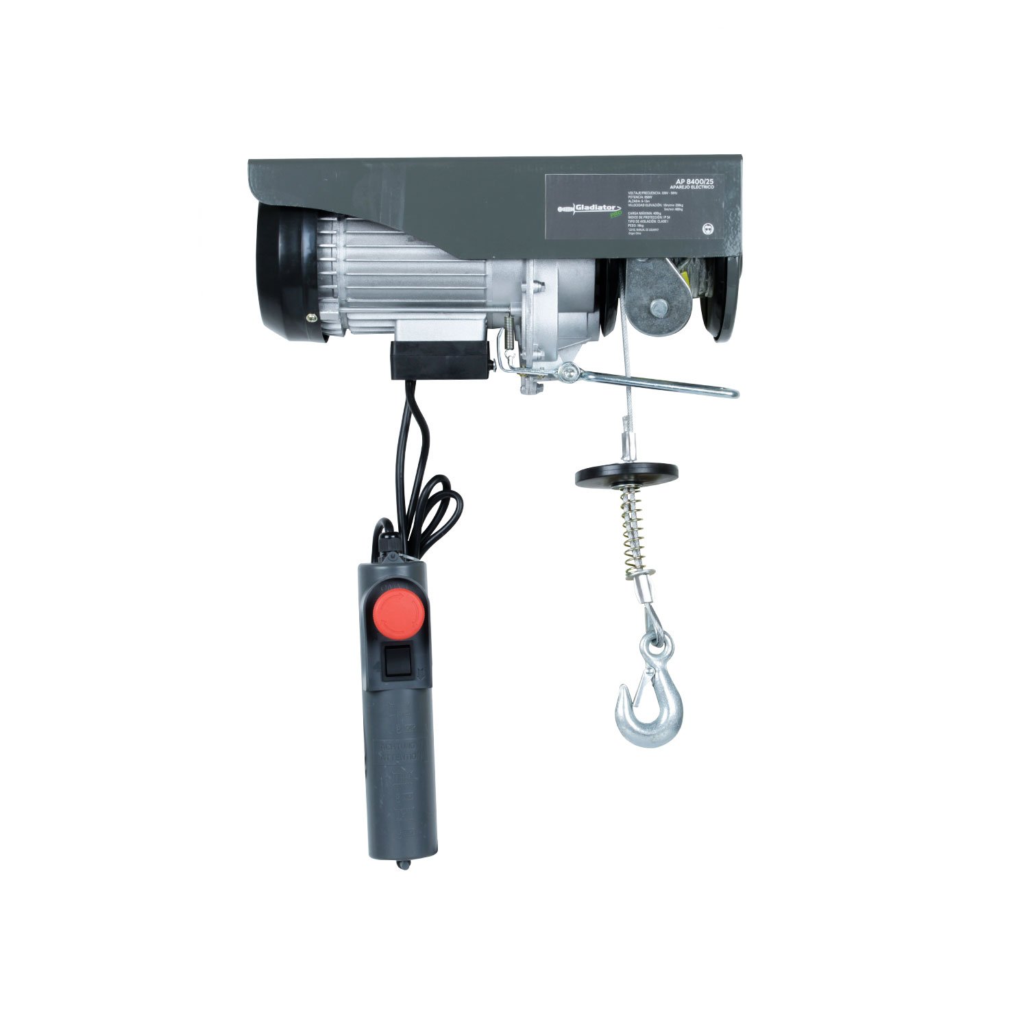 TECLE ELECTRICO 400KG 850W ALZADA 6-12MT AP8400 GLADIATOR - Imagen 3