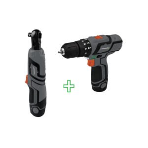 KIT TALADRO Y LLAVE DE IMPACTO 12V GLADIATOR INALÁMBRICOS