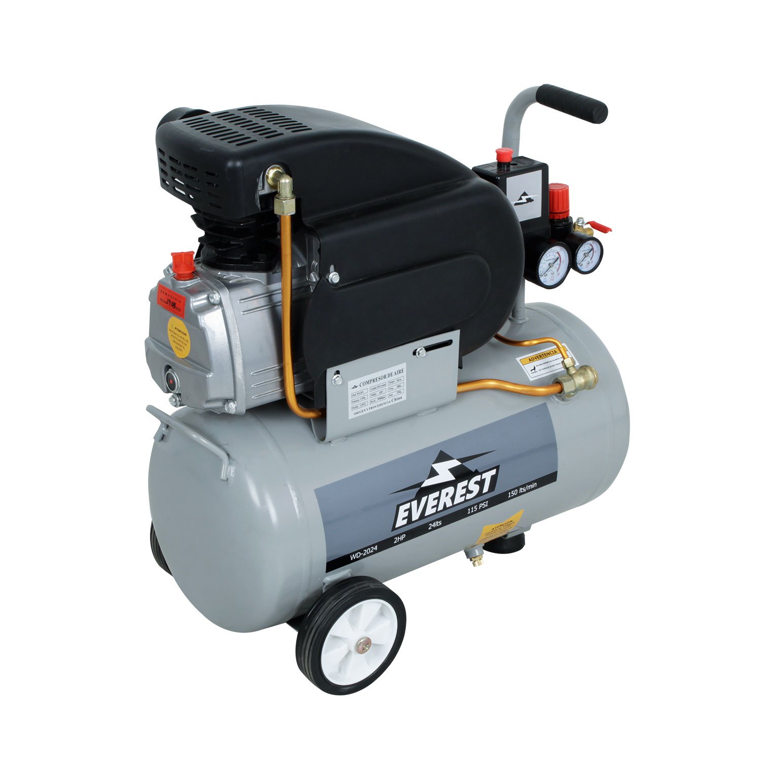 COMPRESOR 24 LTS 2HP WD-2024 EVEREST - Imagen 3