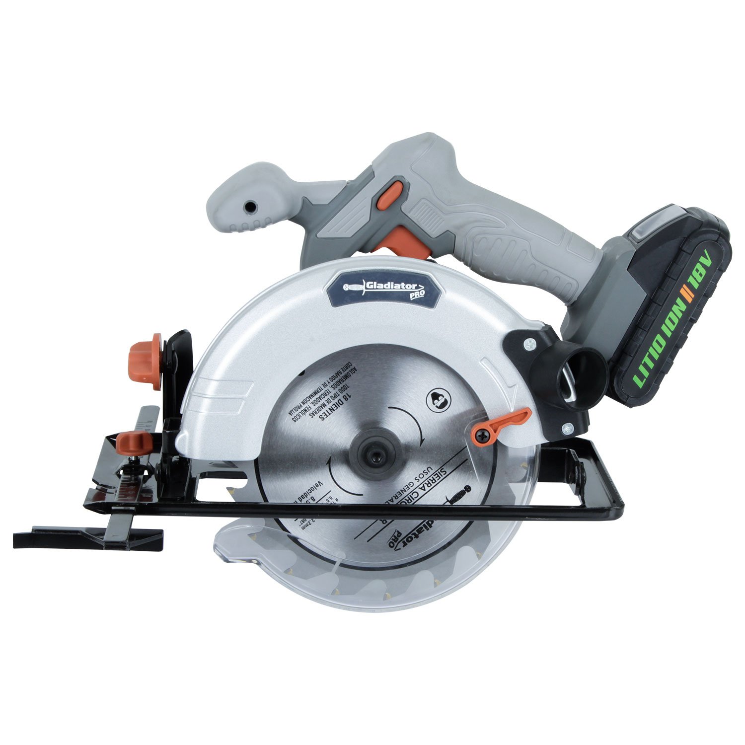SIERRA CIRCULAR INALAMBRICA 6 1/2" 18V GLADIATOR - Imagen 3