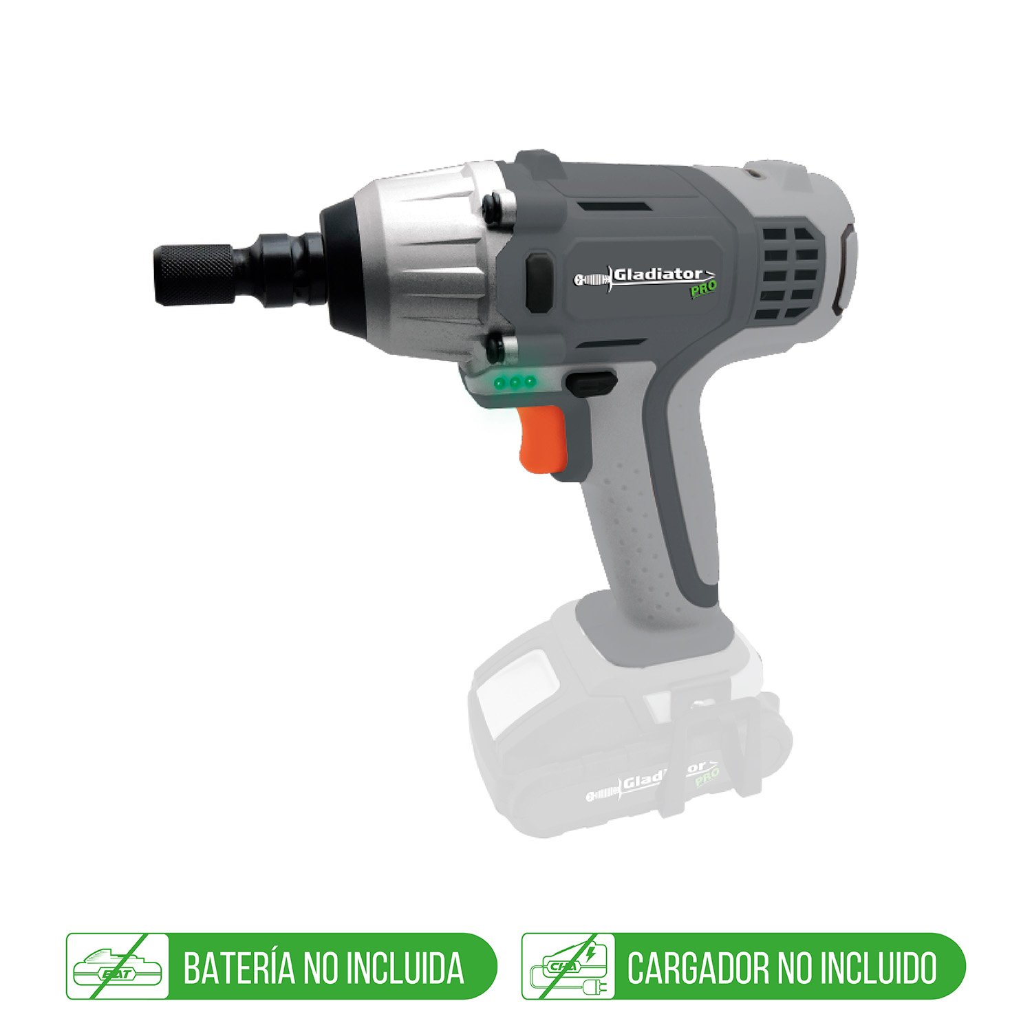 LLAVE / ATORNILLADOR IMPACTO 1/2" 18V SIN BAT ALI812 GLADIATOR