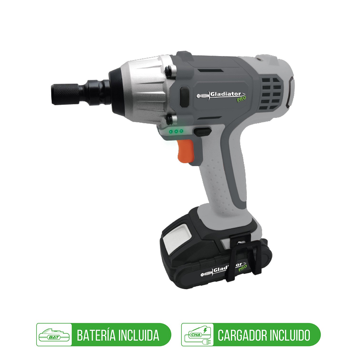 LLAVE / ATORNILLADOR IMPACTO 1/2" 18V 1BAT ALI812 GLADIATOR