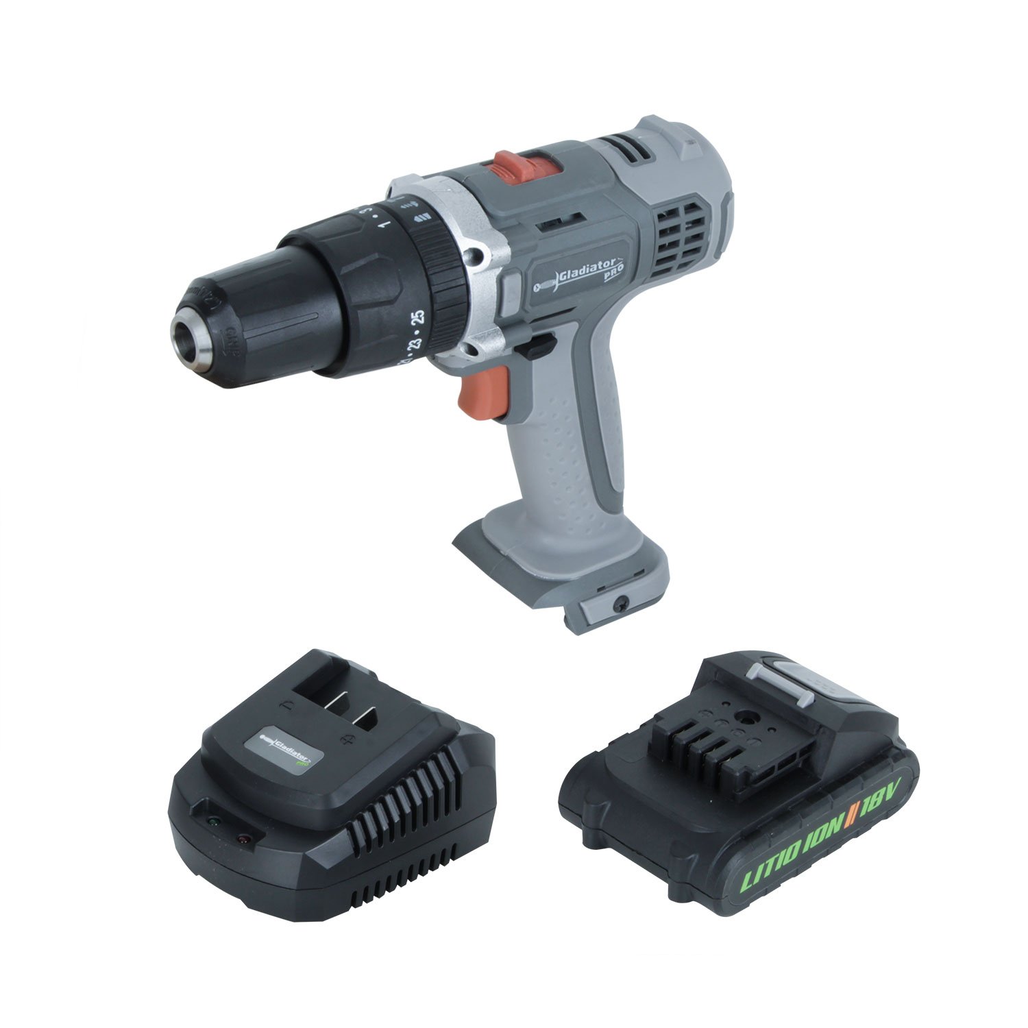 TALADRO INALAMBRICO TP613 C1 18V 1BAT 13MM GLADIATOR - Imagen 5