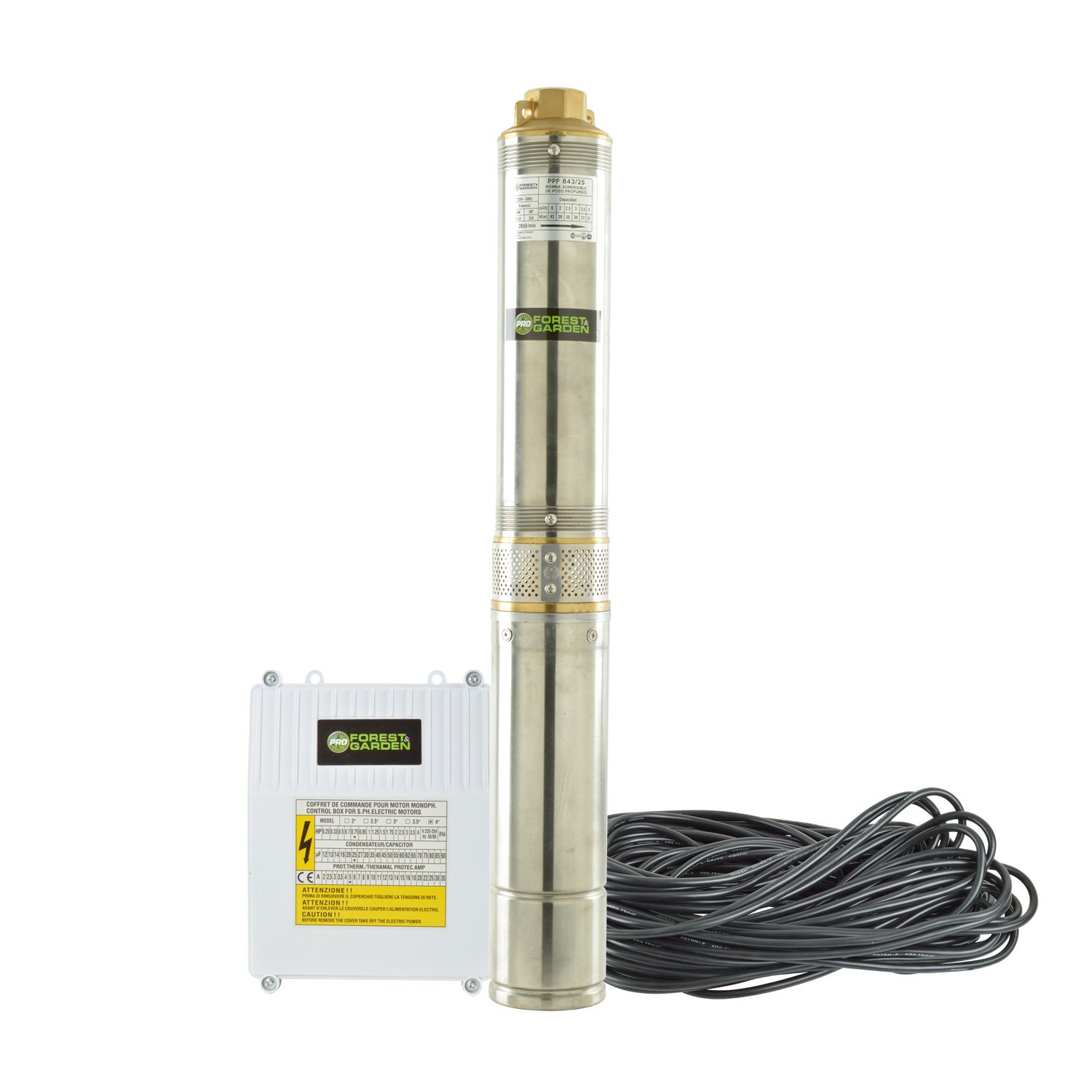 BOMBA POZO PROFUNDO 3/4HP PPF 843/25 FOREST GARDEN