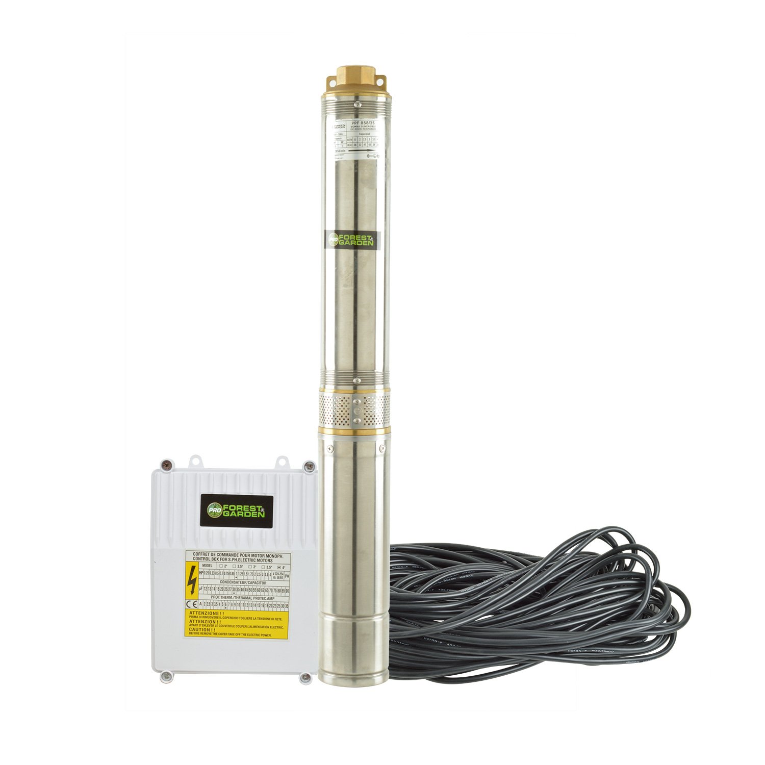 BOMBA POZO PROFUNDO 1HP PPF 858/25 FOREST GARDEN
