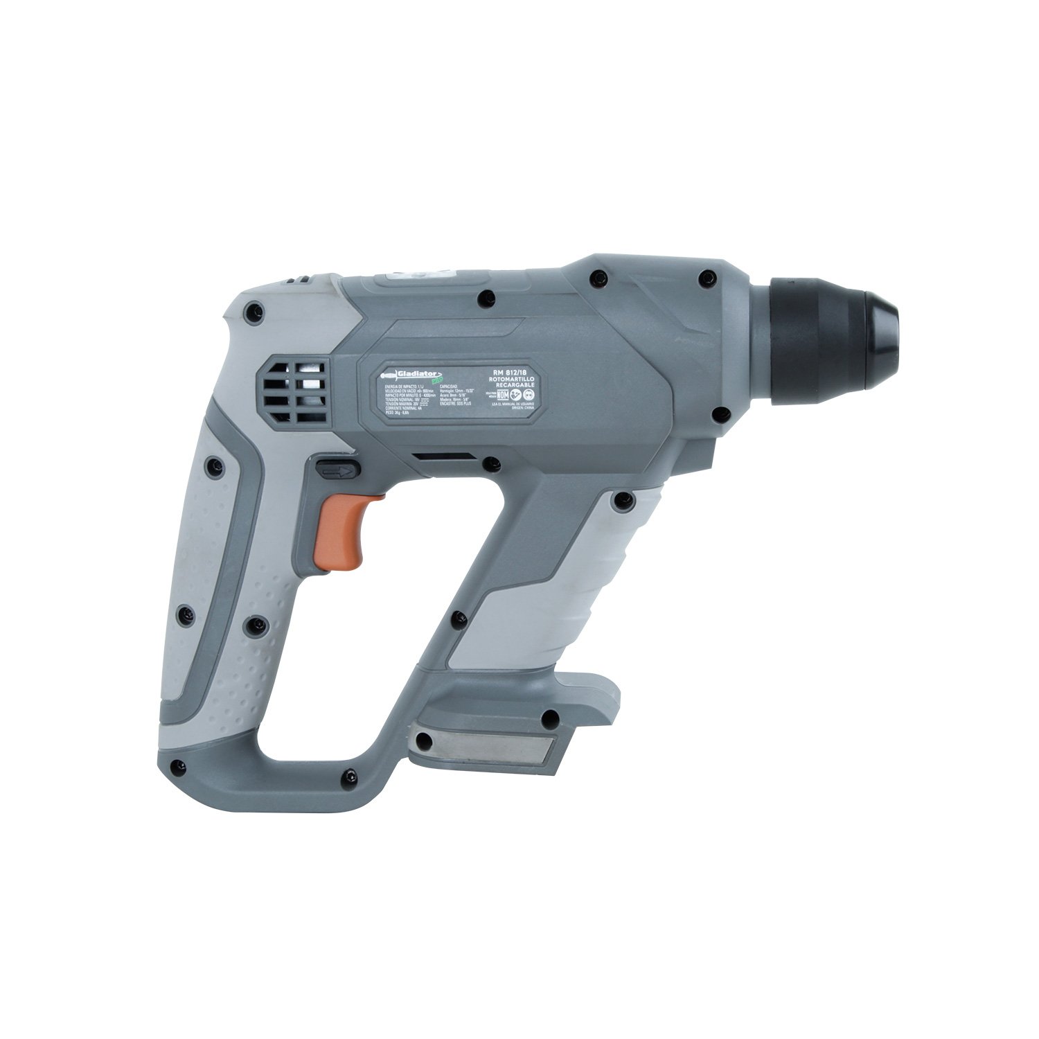 ROTOMARTILLO INALAMBRICO 18V 1BAT RM812/18 C1 GLADIATOR - Imagen 5