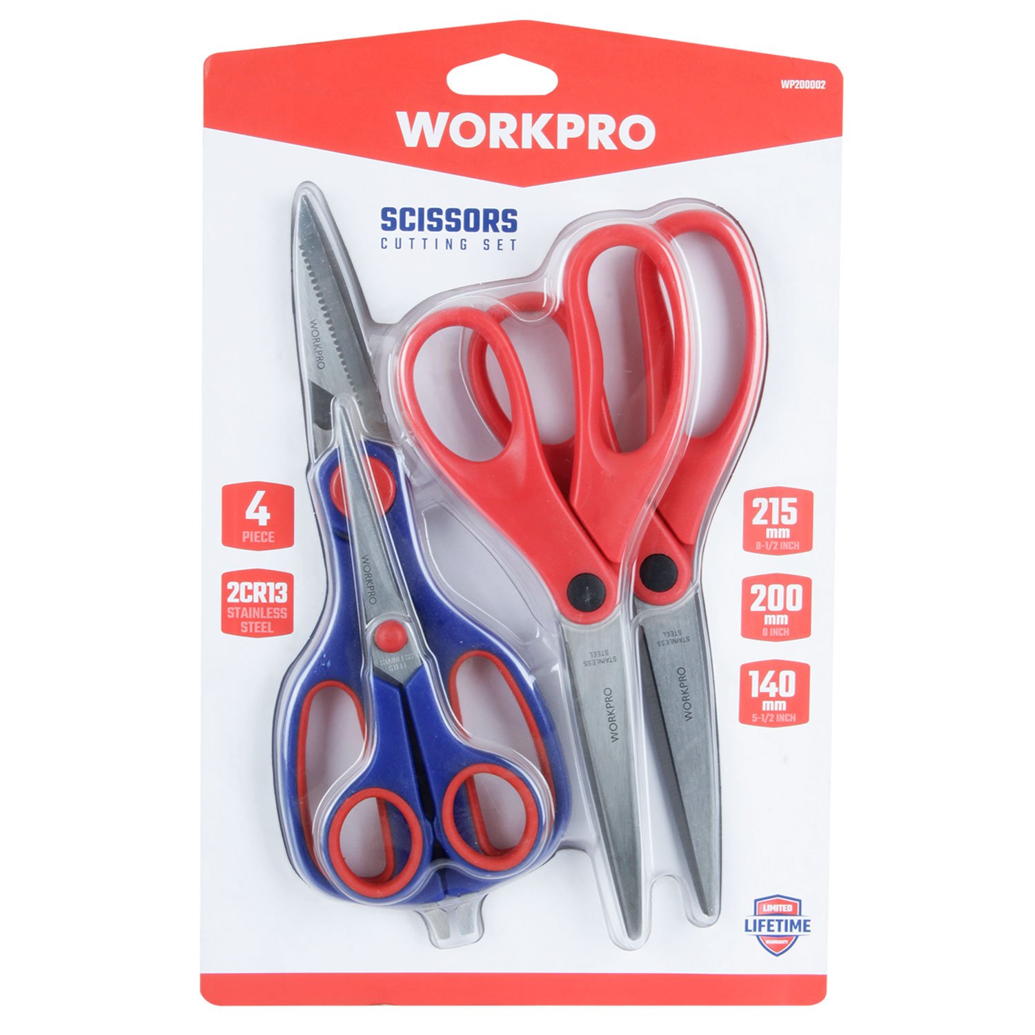JGO TIJERAS 4 PZS WORKPRO - Imagen 5
