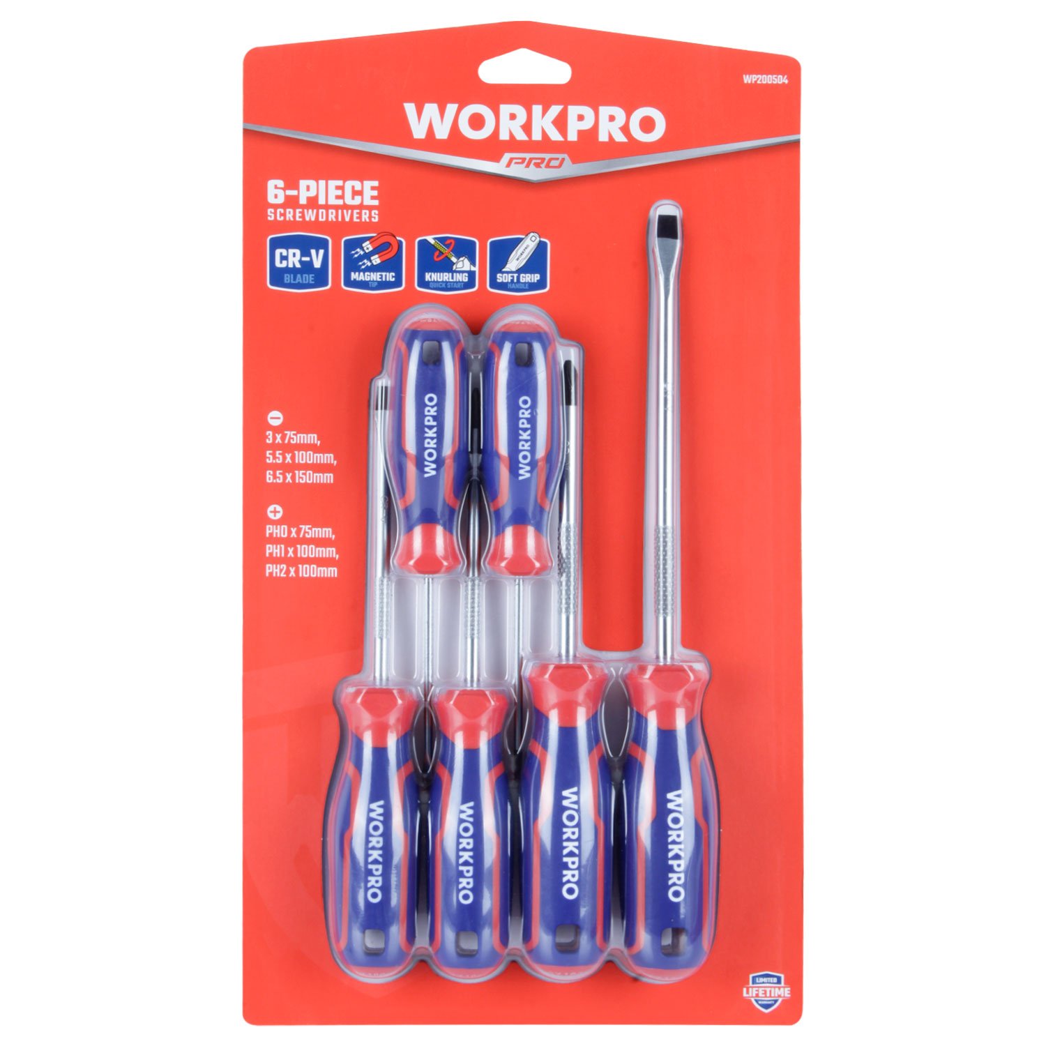 JGO ATORNILLADORES 6 PIEZAS WORKPRO - Imagen 5