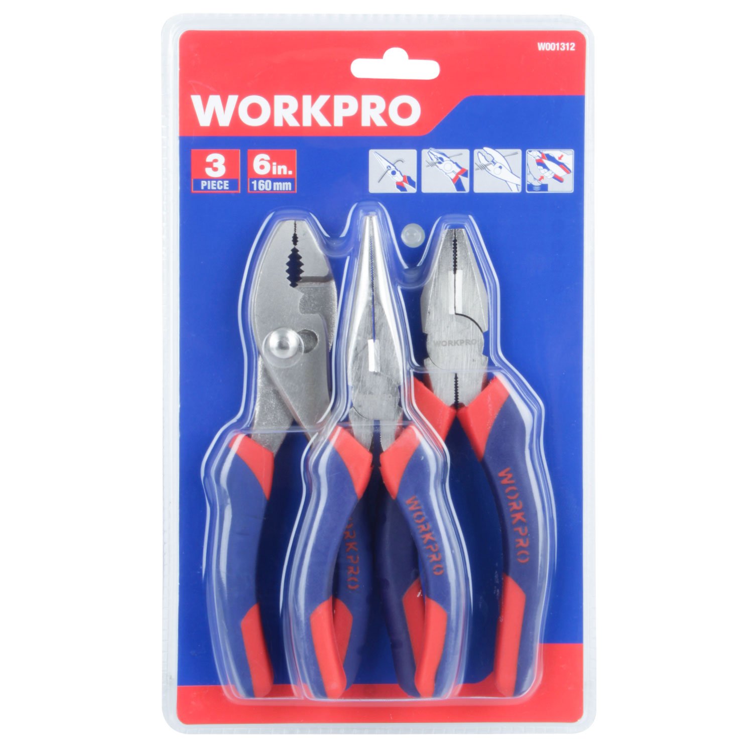 JGO ALICATES 3 PIEZAS WORKPRO - Imagen 4