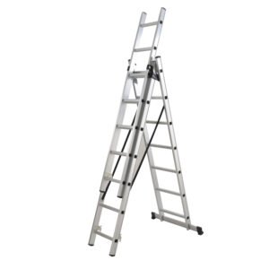 Escalera extensible aluminio 3 tramos 4,27mt gladiator