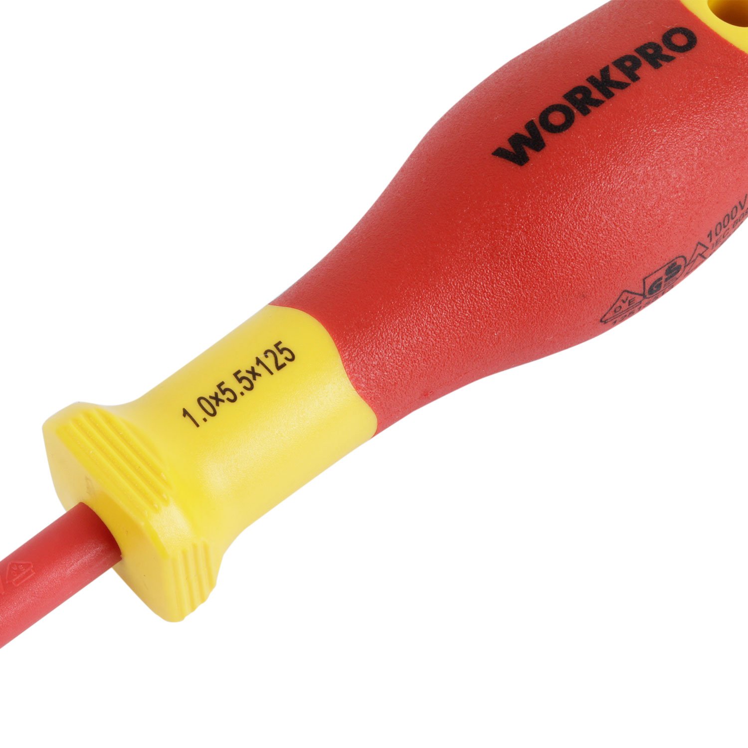 DESTORNILLADOR PLANO AISLADO DELGADO 1.0X5.5X125MM WORKPRO - Imagen 2