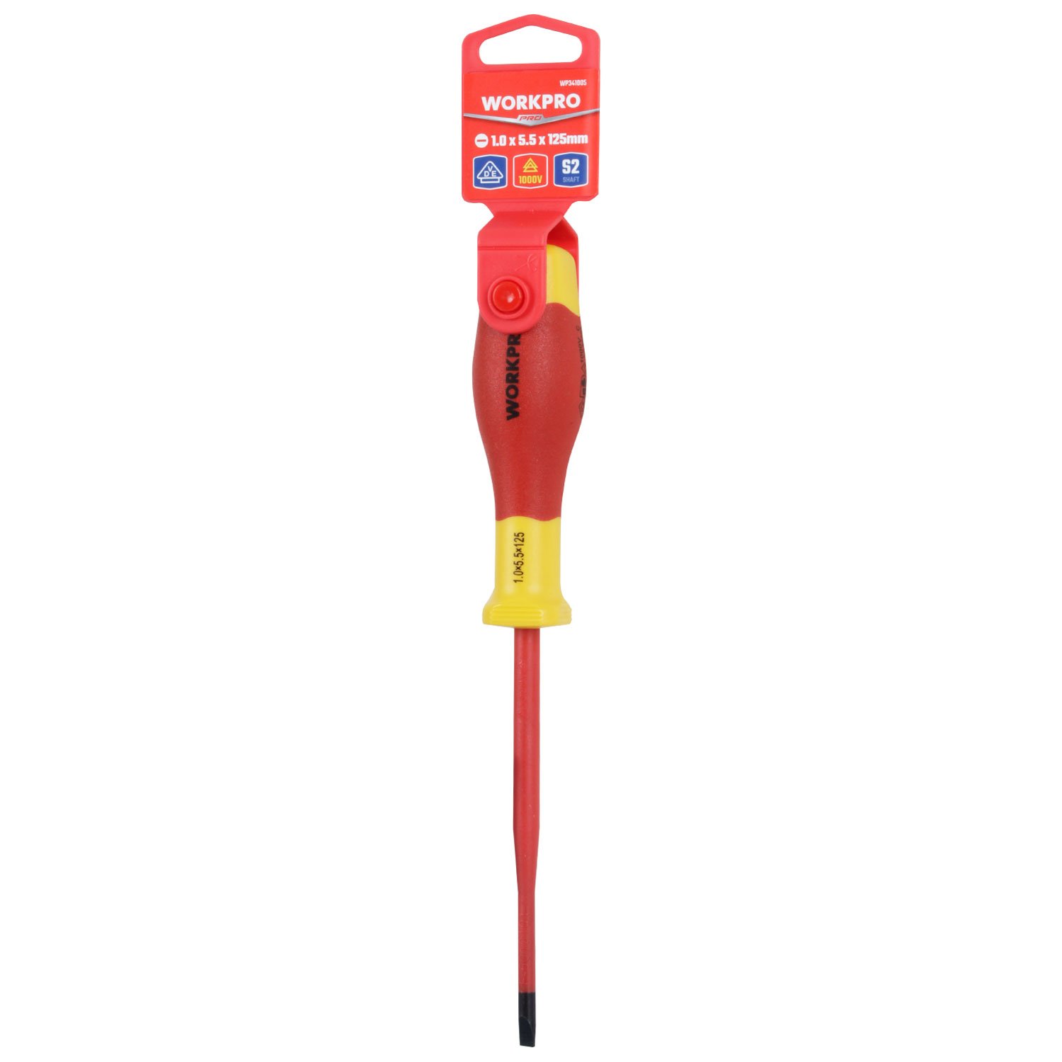 DESTORNILLADOR PLANO AISLADO DELGADO 1.0X5.5X125MM WORKPRO - Imagen 4