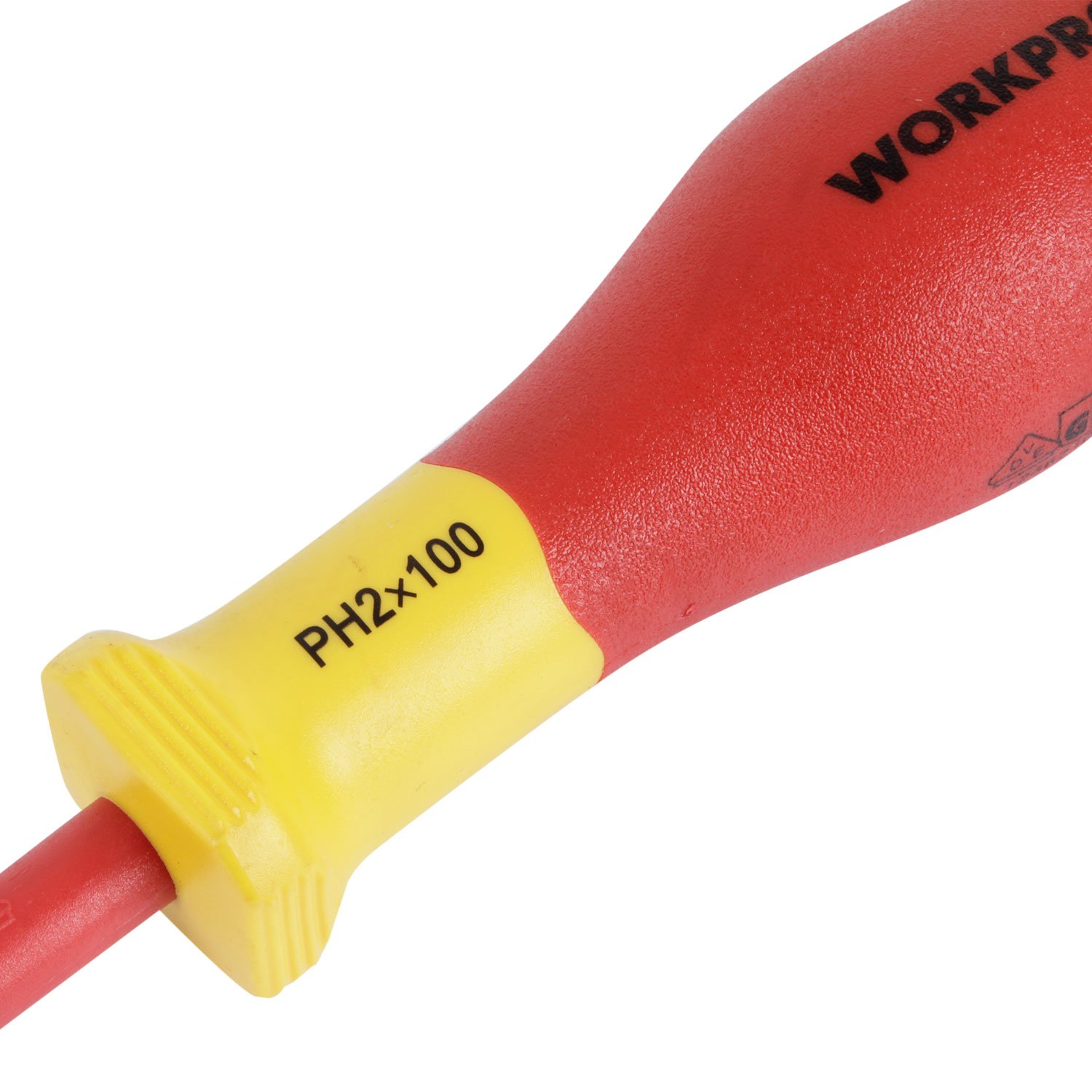 DESTORNILLADOR PHILLIPS AISLADO PH2X100MM WORKPRO - Imagen 3
