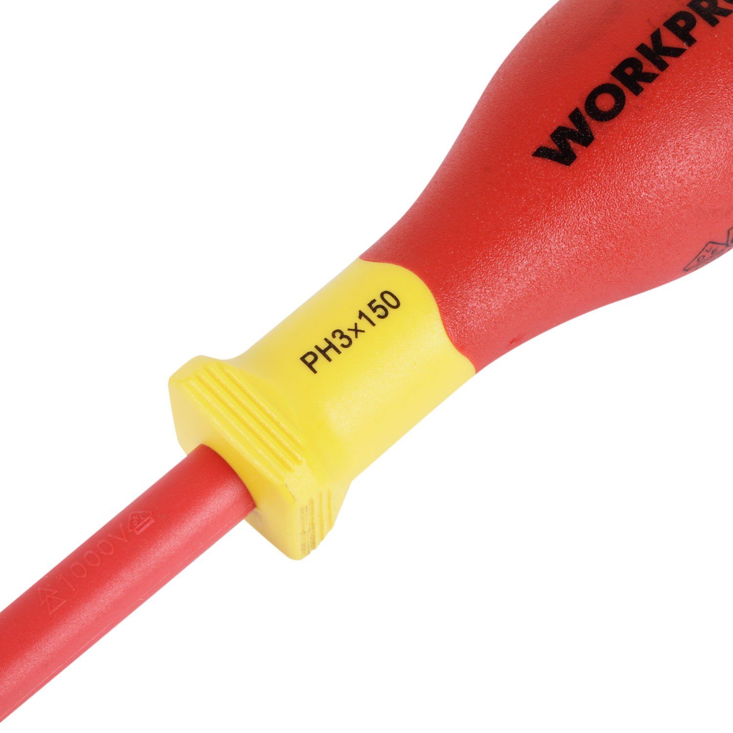 DESTORNILLADOR PHILLIPS AISLADO PH3X150MM WORKPRO - Imagen 2