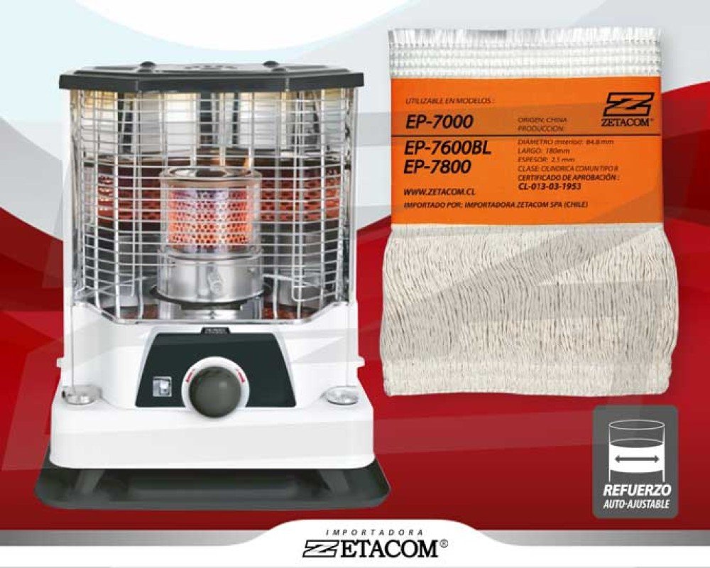 MECHA ESTUFA MODELO EP7000/EP7600BL/EP7800 ZETACOM - Imagen 2