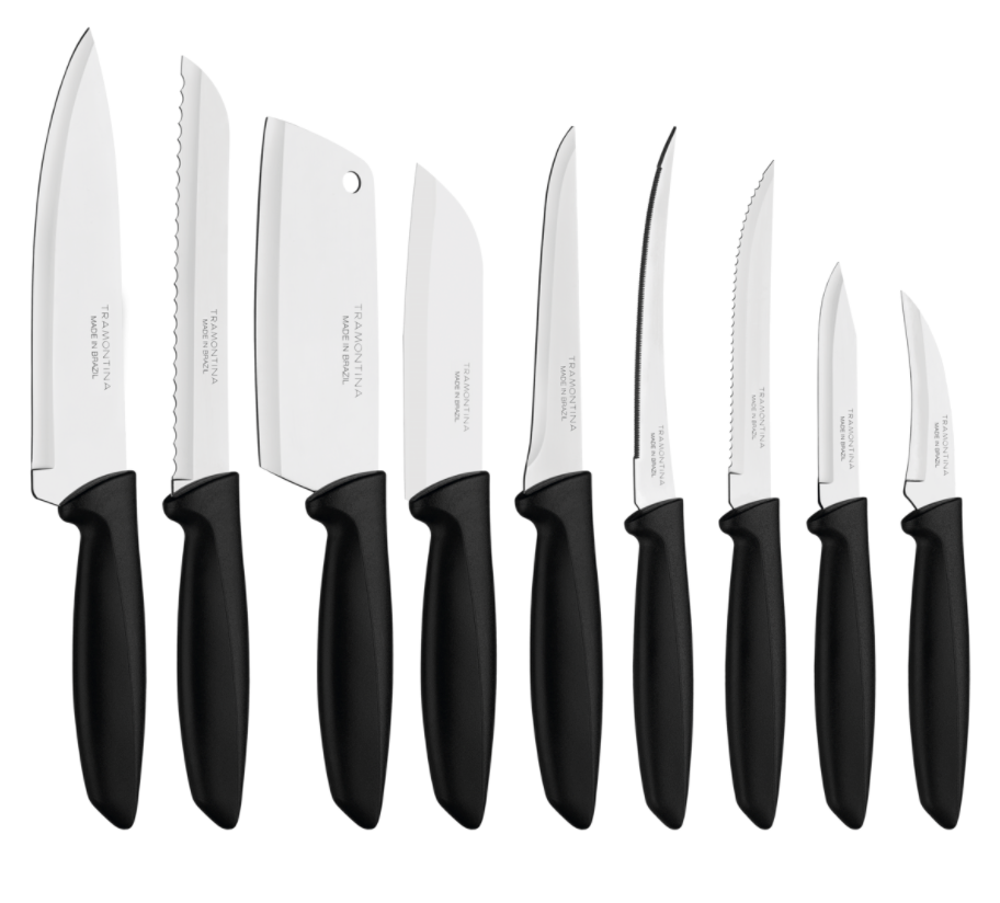 JGO CUCHILLO 9 PZAS PLENUS TRAMONTINA