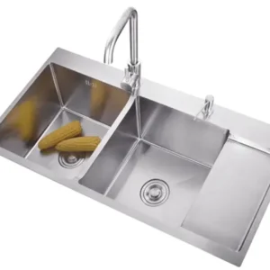 LAVAPLATOS DOBLE DE ACERO INOXIDABLE MODELO DM12050 AMERKIS