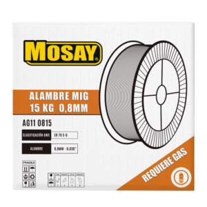 SOLDADURA MIG 70S-6 0.8 15KG ( REQUIERE GAS ) MOSAY