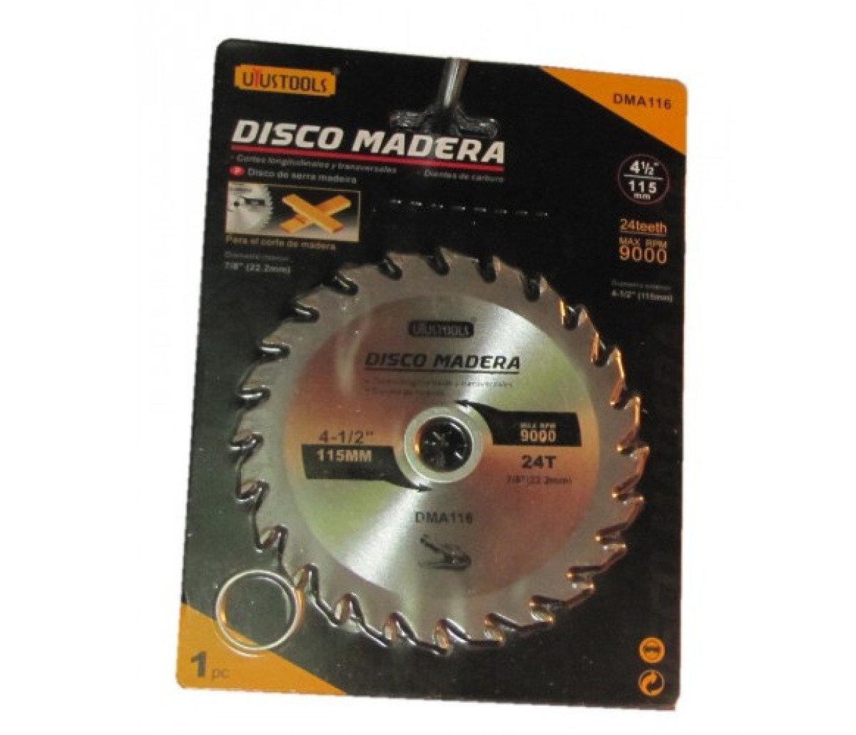SIERRA CIRCULAR 4 1/2' MADERA 40T
