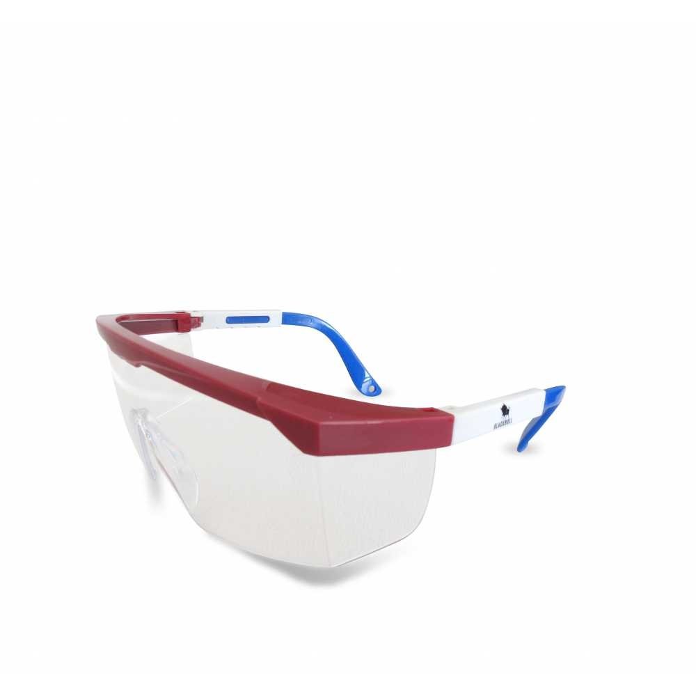 LENTES POLICARBONATO MARCO ROJO - TRANSPARENTE