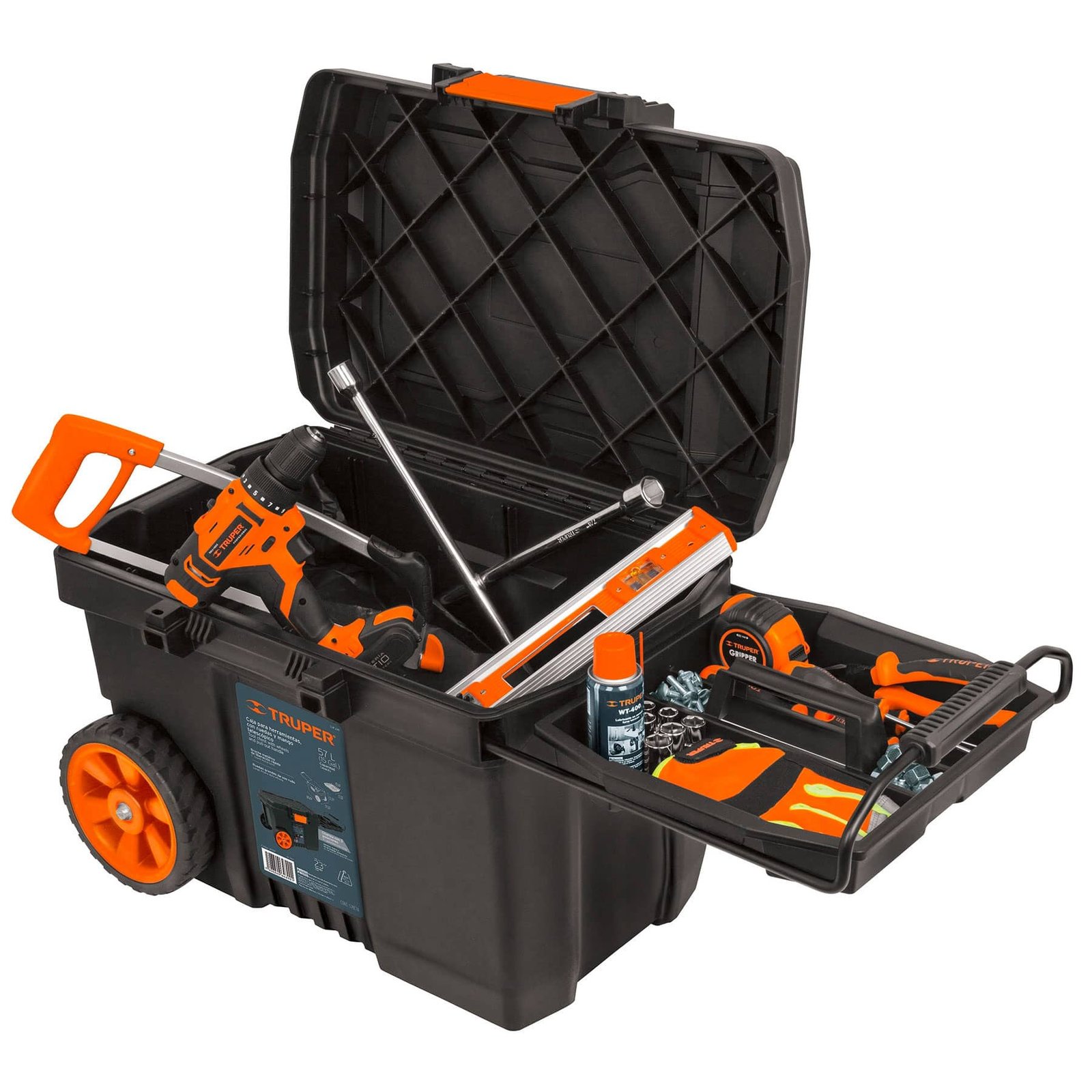 CAJA HERRAMIENTAS 23" C/ RUEDAS CHP-23R TRUPER