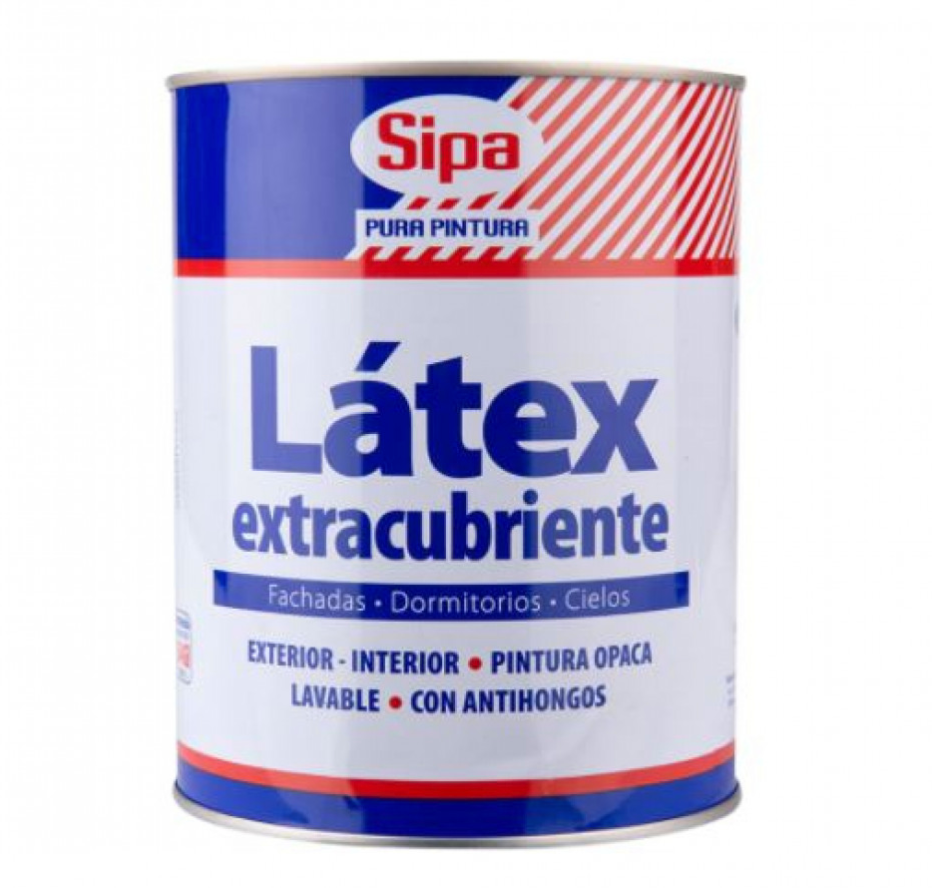LATEX 1/4 GAL BLANCO EXTRA CUBRIENTE SIPA