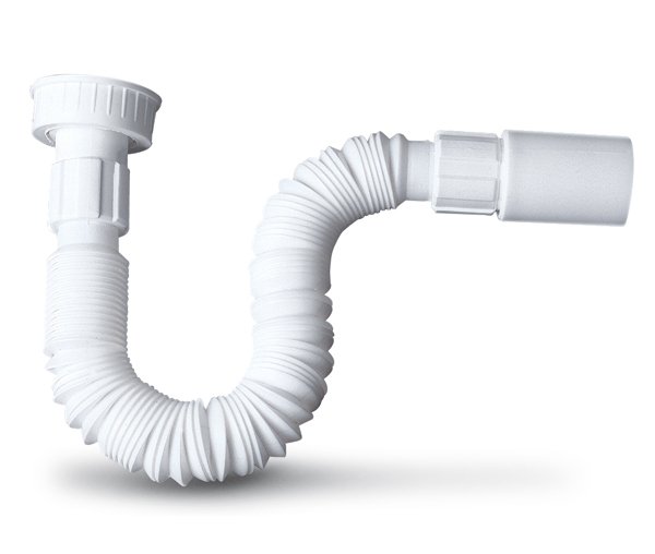 SIFON FLEXIBLE PLASTICO