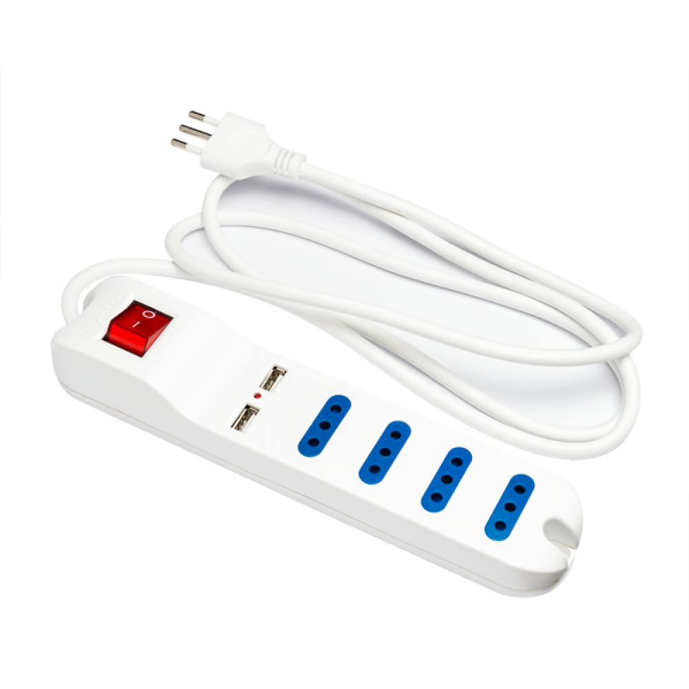 ALARGADOR MULTIPLE 4X1.5 MTS + 2 USB DRL