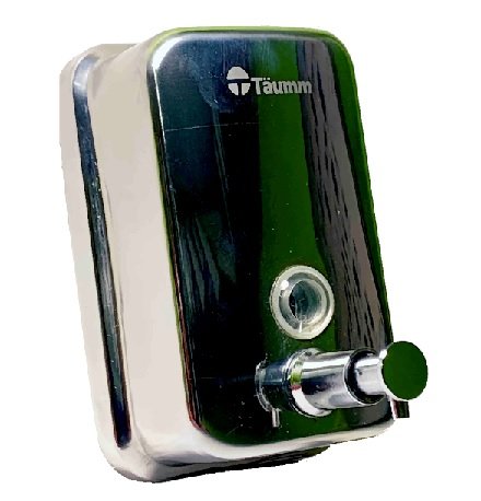DISPENSADOR JABON AL MURO 500CC INOX TAUMM