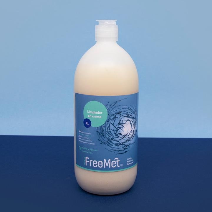 LIMPIADOR CREMA BAÑO 1L EUCALIPTU Y MENTA FREEMET