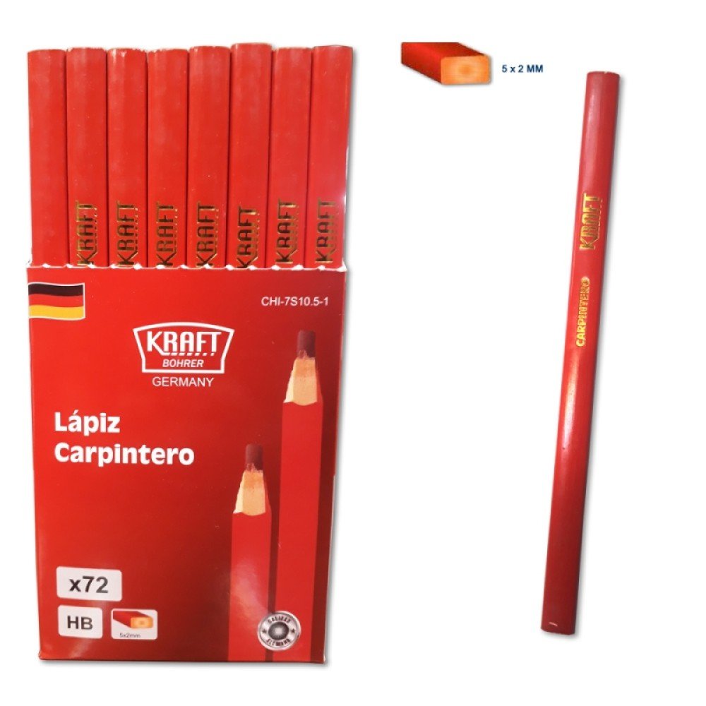LAPIZ CARPINTERO KRAFT BOHRER NEGRO