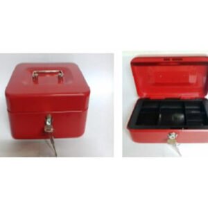 CAJA DINERO M250 ROJA 250X200X90MM
