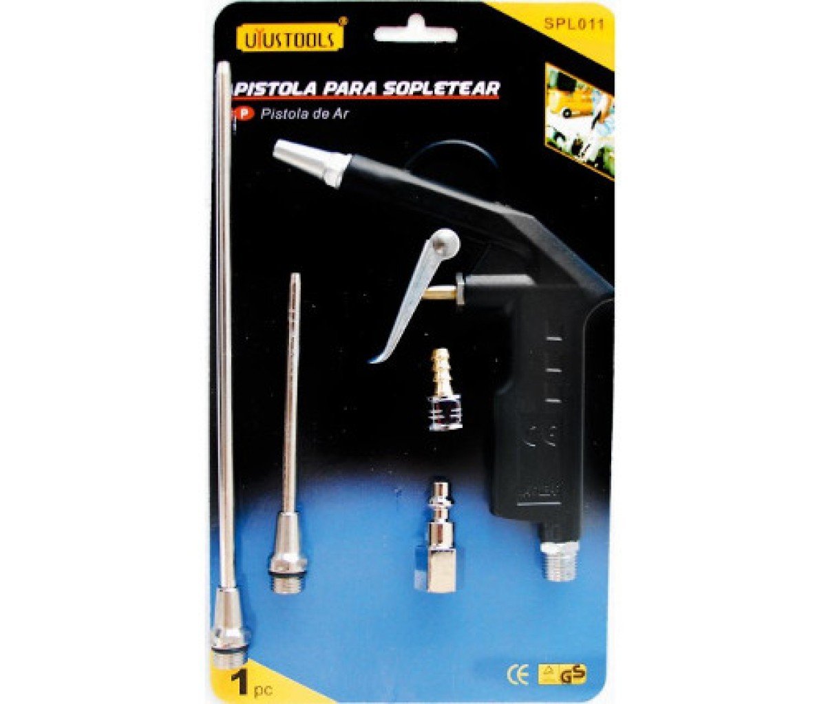 PISTOLA P/SOPLETEAR AIRE C/ACCESORIOS SPL011 UYUSTOOLS