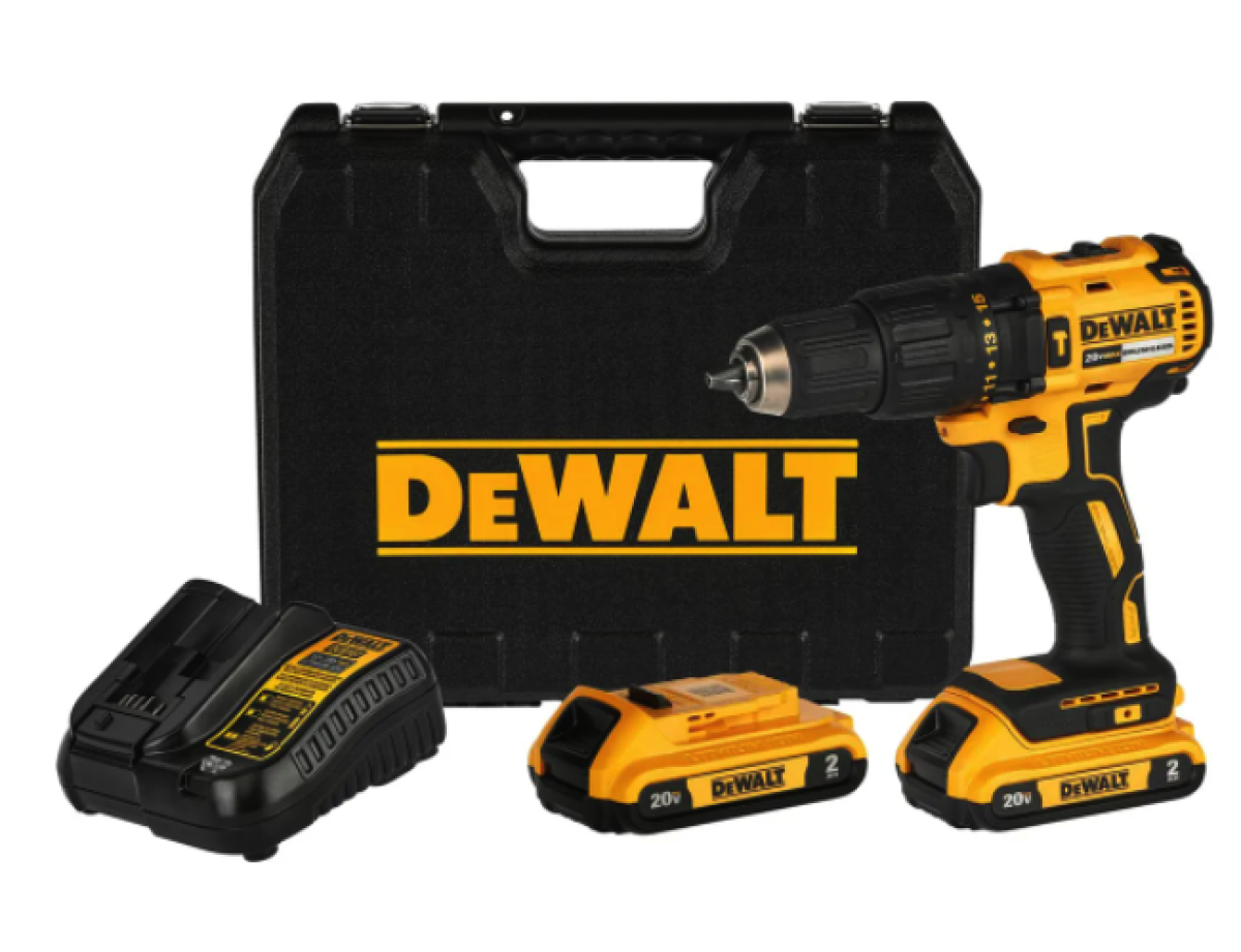 TALADRO PERCUTOR 20V BRUSHLESS 2BAT 2AH KIT DEWALT