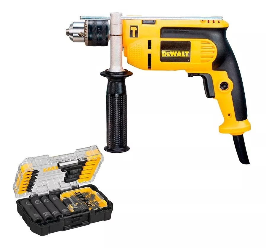 TALADRO PERCUTOR KIT 710W DWD-024-B2 + PUNTAS DWA2T35IR DEWALT