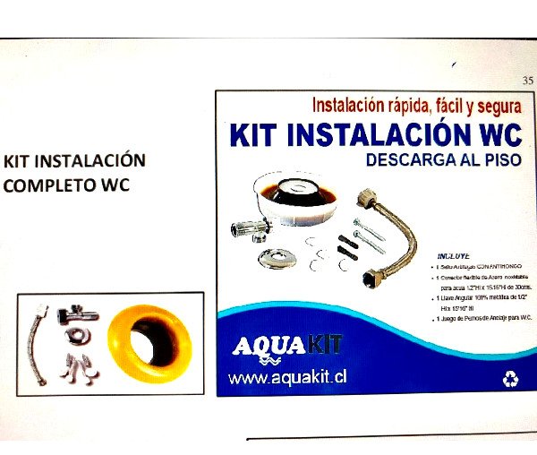 KIT INSTALACION WC (SELLO FLEXIBLES ETC)