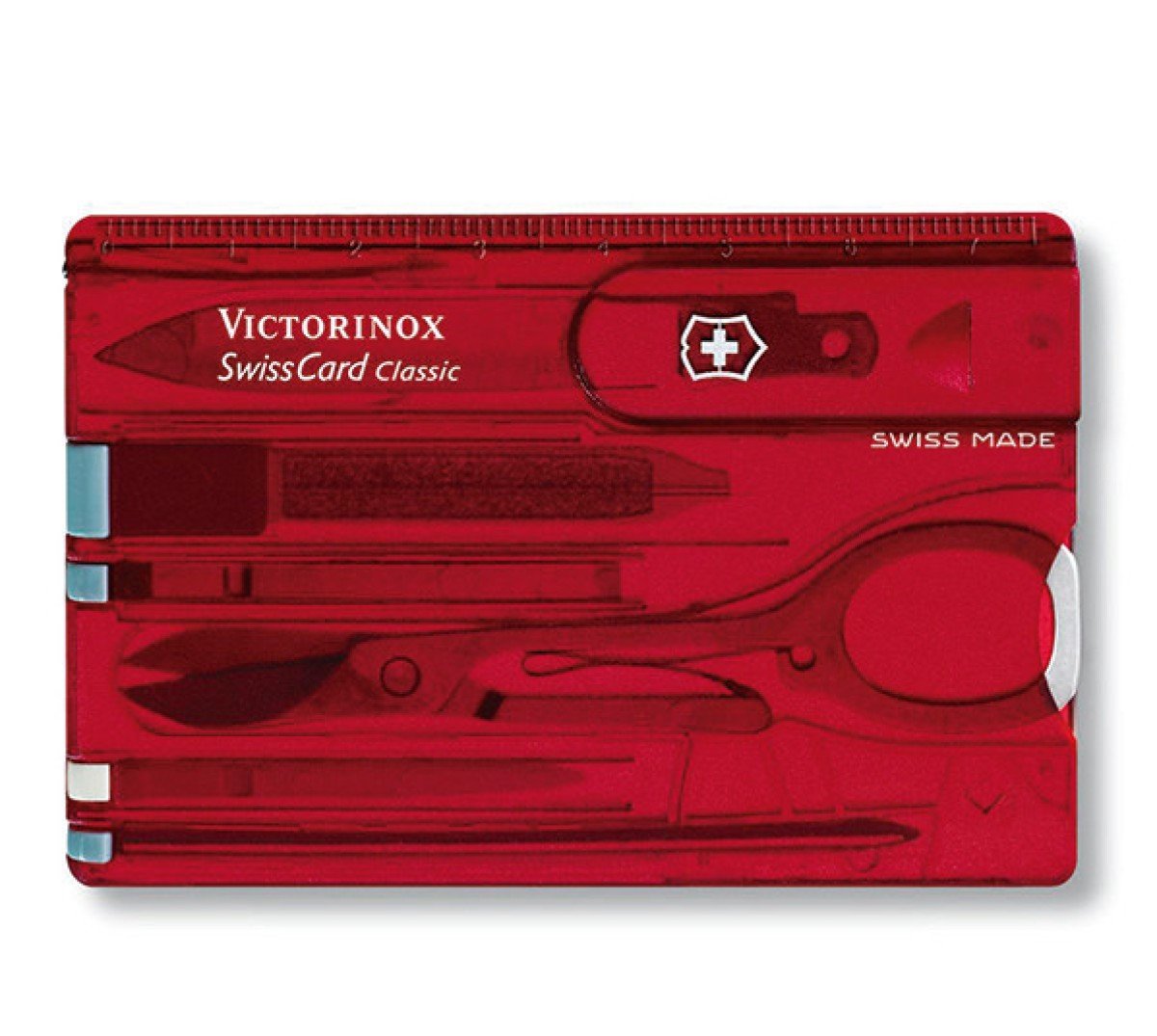 CORTAPLUMAS VICTORINOX COD.7100 SWISSCARD ROJA
