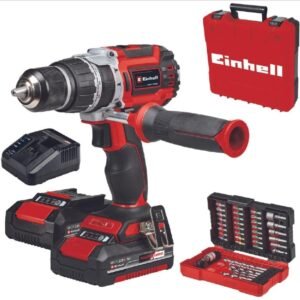 TALADRO PERCUTOR INALÁMBRICO |18 V  |  60 NM|  13 MM | 2 X 2,0 AH, CARGADOR RÁPIDO + E-BOX + ACCESORIOS EINHELL