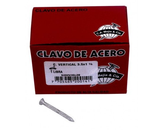 Clavo concreto estriado galv. 50mm